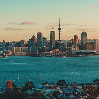 Panoramic view of Auckland, NZ